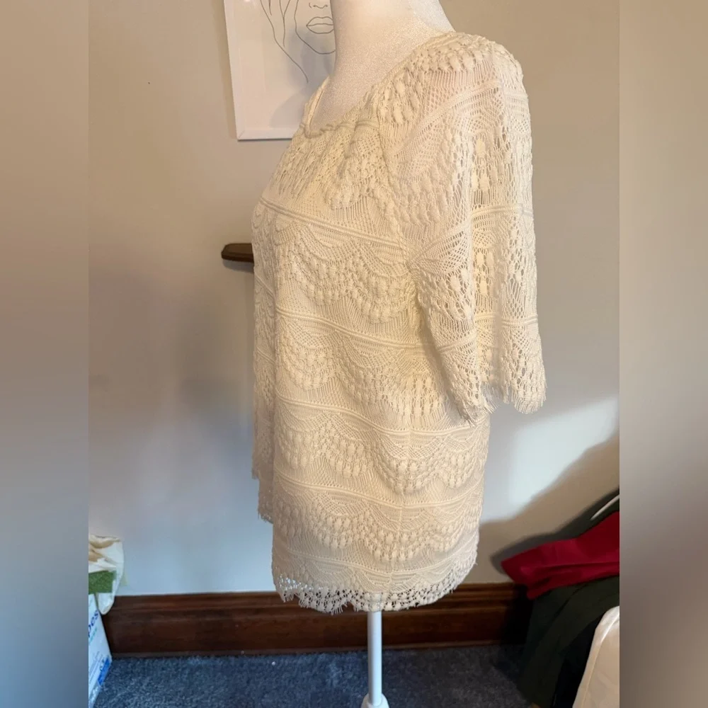 Westport White Lace Blouse